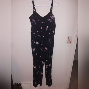 Torrid Floral Romper with ruffle front